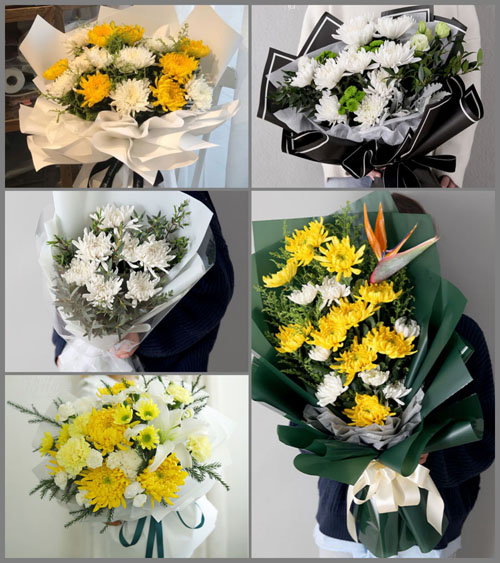 贵州毕节市大方县竹园乡歹鸡村白事花束代送